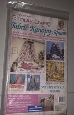 Fabric Bed Canopy Square