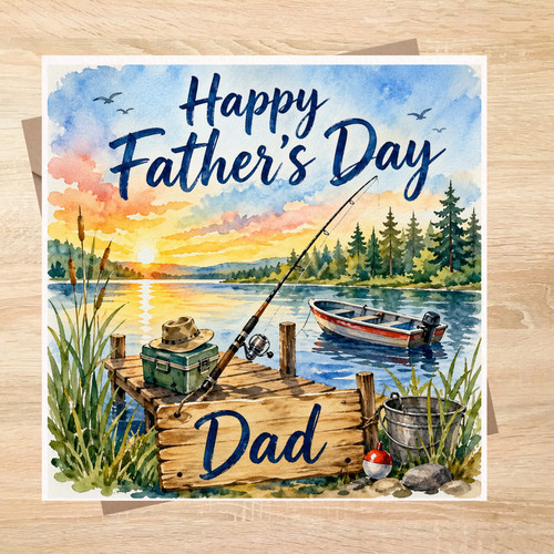 Fishing themed fathers day - themed,