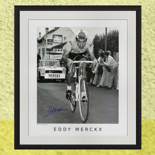 Eddy merckx signed print tour - merckx,