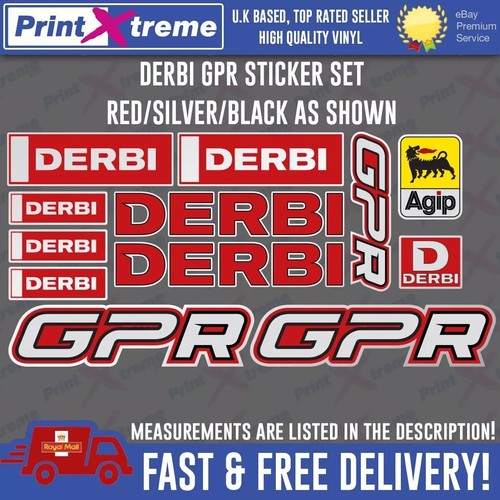 Derbi gpr stickers - derbi, sm