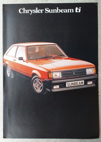 Chrysler sunbeam rare car - sunbeam, ti