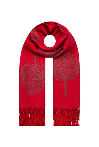 Mulberry tree winter scarf - mulberry,