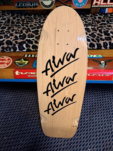 Alva tri logo skateboard deck - logo,