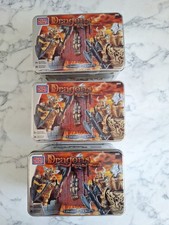Mega Bloks Dragons Krystal Wars 9866 Draigar War Chest x3 *Complete/Unopened*