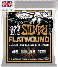 Ernie Ball Hybrid Slinky Flatwound Electric Bass Strings - 45-105 Gauge