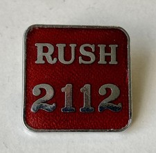 RUSH 2112 VINTAGE RED ENAMEL