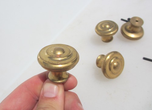 Retro brass cupboard knobs - retro,