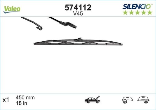 Valeo wiper blade driver side - valeo,