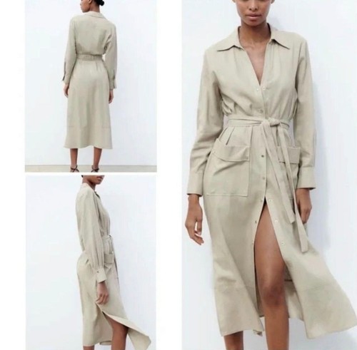 Zara linen blend utility shirt - zara,