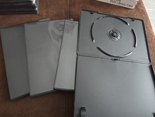 Pack Of 4 Opened Single Slim DVD/CD/BLURAY Cases