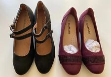 Damart Shoes Sz 4 Black Plum