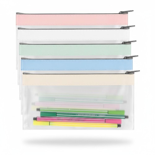 Clear pencil case zipper - pencil,