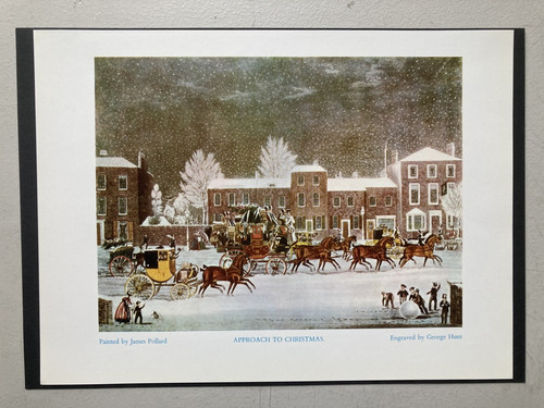 Vintage coaching print - vintage,