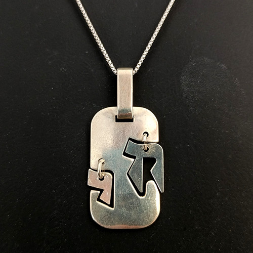 Vintage silver chai necklace - vintage,