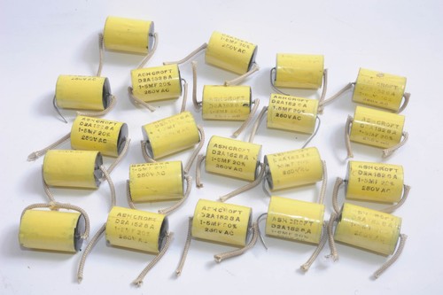 Vintage ashcroft capacitors - ashcroft,