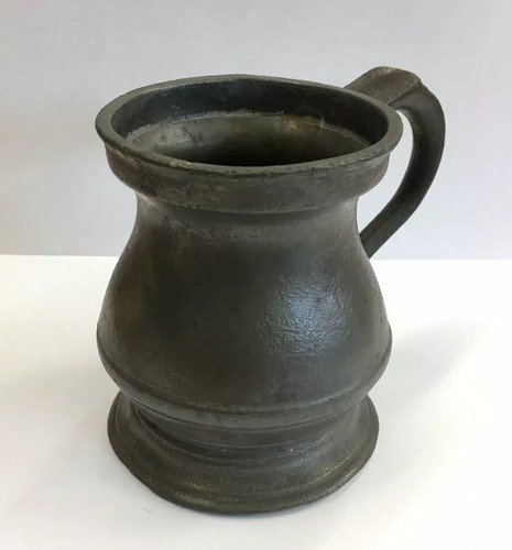 Antique pewter gill - antique, measure