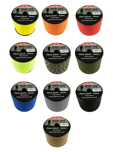 Web tex paracord - paracord, roll