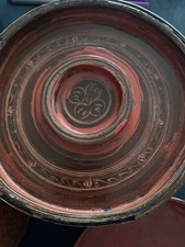 Vintage Leather Round Box With