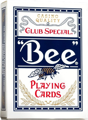 Bee playing cards blue - cards,
