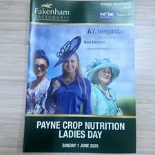 Fakenham race card, 1st June