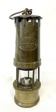 Antique Miners Safety Lamp W E Teale & Co LTD Swinton Lancs