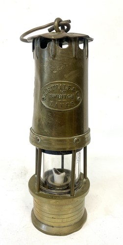 Antique miners safety lamp - miners,