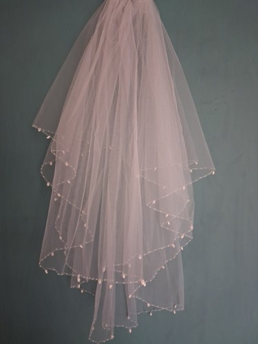 White veil tier elbow length - 2,