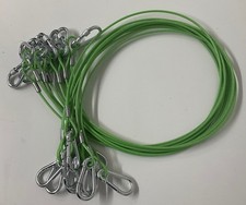 10 - BREAKAWAY CABLE  FAST FIT. TOWING, TRAILER. HI VIZ GREEN 1mtr UK Made
