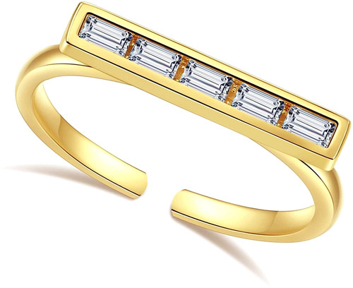 14k geometric gold ring - 14k,