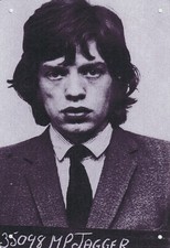 Mick Jagger Celebrity Mugshot