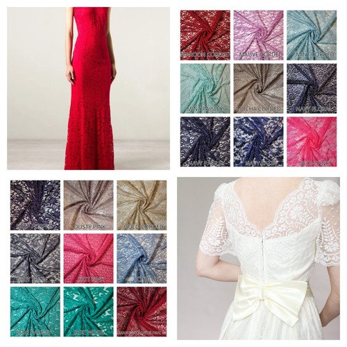 Stretch floral bridal lace - floral,
