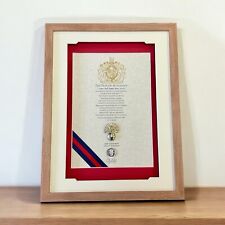 Army Oath of Allegiance framed