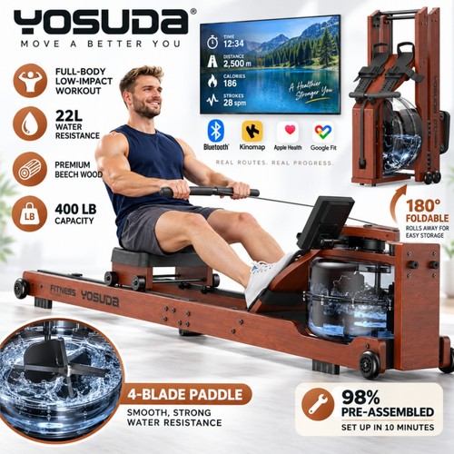 Yosuda foldable wood rowing - foldable,