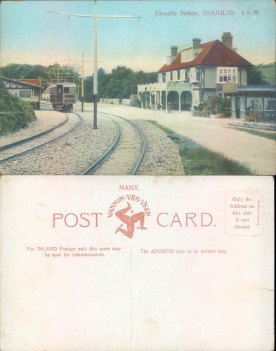 Groudle station with tram - groudle,