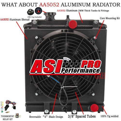 Rows radiator shroud fan - rows,