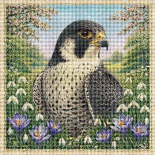 Peregrine falcon spring - falcon,