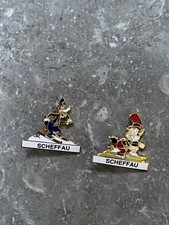 WALT DISNEY PRODUCTIONS BIG BAD WOLF AND L'IL BAD WOLF PINS SKIING SCHEFFAU