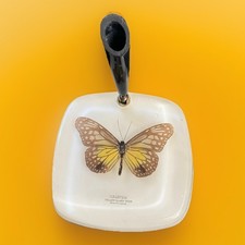 Vintage Pen Holder Desk accessory Resin Butterfly Desktop Decor 