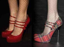 RRP €1000 Dsquared Tartan High Heels shoes size 38