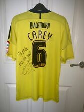 Signed Match-Worn Louis Carey Bristol City Shirt – No. 6 – Medium – RARE