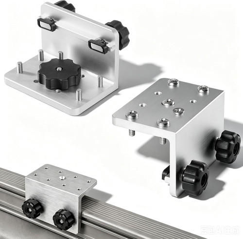 Boat gunnel track system - 90°,