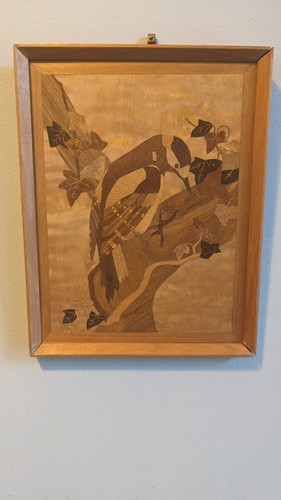 Small marquetry wall - marquetry, hanging