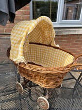 Small wicker dolls pram from - wicker,