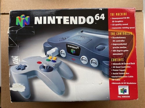 N64 console boxed with - n64,