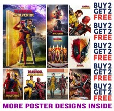 DEADPOOL AND WOLVERINE POSTER ART PRINT A4 A3 SIZE BUY 2 GET ANY 2 FREE