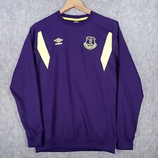 Everton Football Shirt Boys XL 158cm Purple Green Training Kit Umbro Toffees Top
