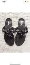 Ladies Black Flower Shoe Size