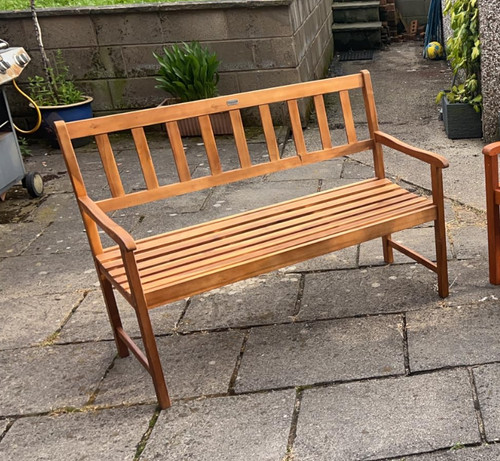 Wooden garden bench - bench, small