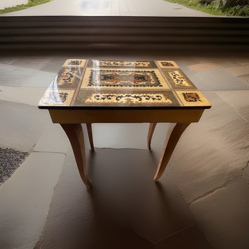 Vintage italian marquetry - vintage, wood