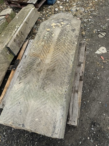 Engraved large reclaimed stone - reclaimed,
